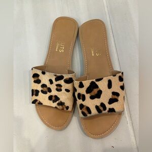 Matisse cheetah slide sandals